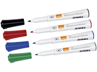 Een Viltstift Nobo whiteboard Glide rond assorti 1mm 4st koop je bij VHK Kantoorartikelen