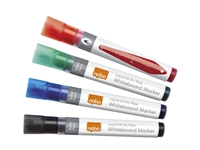 Een Viltstift Nobo whiteboard Liquid ink rond assorti 3mm 4st koop je bij VHK Kantoorartikelen