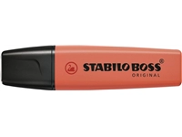 Een Markeerstift STABILO BOSS Original 70/140 pastel zacht koraalrood koop je bij VHK Kantoorartikelen