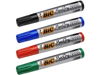 Een Viltstift Bic 2000 ecolutions rond large blauw koop je bij VHK Kantoorartikelen