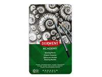 Een Potlood Derwent Academy 6B5H assorti hardheden blik à 12 stuks koop je bij VHK Kantoorartikelen