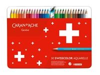 Een Kleurpotloden Caran d'Ache Swisscolor aquarel 30stuks ass. koop je bij VHK Kantoorartikelen