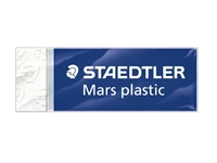 Een Gum Staedtler Mars 52650 65x23x10mm potlood wit koop je bij Hoekmankantoorartikelen.nl