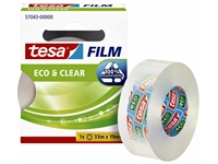 Een Plakband tesafilm® Eco & Clear 33mx19mm transparant koop je bij Hoekmankantoorartikelen.nl