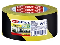 Een Waarschuwings- en markeringstape tesa® Signal Universal 66mx50mm geel/zwart koop je bij VHK Kantoorartikelen