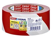 Een Waarschuwings- en markeringstape tesa® Signal Universal 66mx50mm rood/wit koop je bij VHK Kantoorartikelen