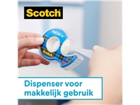 Een Plakband Scotch 19mmx16.5m Wall Safe + handdispenser koop je bij Hoekmankantoorartikelen.nl