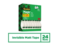 Een Plakband Scotch Magic 810 19mmx33m onzichtbaar mat 20+4 gratis koop je bij VHK Kantoorartikelen