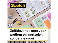 Een Plakband Scotch 665 12mmx22.8m dubbelzijdig koop je bij VHK Kantoorartikelen