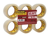 Een Verpakkingstape Scotch Heavy 50mmx66m transparant 6 rollen koop je bij VHK Kantoorartikelen