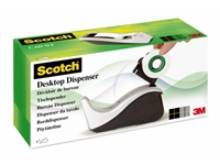 Een Plakbandhouder Scotch C60 zilver + 1rol magic tape 19mmx33m koop je bij VHK Kantoorartikelen