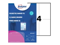 Een Badge Avery 4834 A6 hoes + insteekkaarten 10 stuks koop je bij Hoekmankantoorartikelen.nl