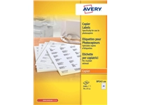 Een Etiket Avery DP247-100 70x37mm wit 2400stuks koop je bij VHK Kantoorartikelen