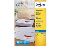 Een Etiket Avery J8651-100 38.1x21.2mm wit 6500stuks koop je bij VHK Kantoorartikelen