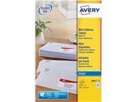 Een Etiket Avery J8651-25 38.1x21.2mm wit 1625stuks koop je bij VHK Kantoorartikelen