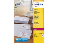 Een Etiket Avery L7160-40 63.5x38.1mm wit 840stuks koop je bij VHK Kantoorartikelen