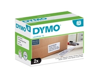 Een Etiket Dymo LabelWriter 5XL verzendlabel 59x102mm 2 rollen á 575 stuks wit koop je bij Hoekmankantoorartikelen.nl