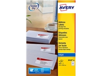 Een Etiket Avery J8160-25 63.5x38.1mm wit 525stuks koop je bij VHK Kantoorartikelen