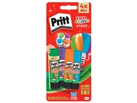 Een Lijmstift Pritt Stick 10gr FUN Colors 1 blister à 4 stuks koop je bij Company Supplies