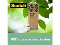 Een Plakband Scotch Magic 900 19mmx33m onzichtbaar mat 9 rollen koop je bij Hoekmankantoorartikelen.nl