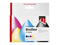 Een Inktcartridge Quantore alternatief tbv Brother LC-3219XL zwart + 3 kleuren koop je bij VHK Kantoorartikelen