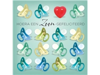 Een Wenskaart Paperclip navulset geboorte zoon 6 kaarten koop je bij VHK Kantoorartikelen