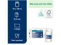 Een Poetspapier Tork Wiping mini rol M1 1 laags centerfeed wit 100130 koop je bij VHK Kantoorartikelen