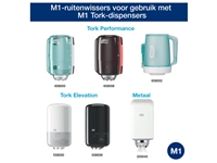 Een Poetspapier Tork Wiping mini rol M1 1 laags centerfeed wit 100130 koop je bij VHK Kantoorartikelen