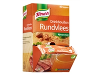 Een Drinkbouillon Knorr rundvlees 80 stuks koop je bij Hoekmankantoorartikelen.nl