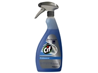 Een Glas- en interieurreiniger Cif professional spray 750ml koop je bij VHK Kantoorartikelen