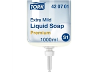 Een Handzeep Tork S1 vloeibaar mild en ongeparfumeerd 1000ml 420701 koop je bij VHK Kantoorartikelen