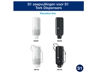 Een Handzeep Tork S1 vloeibaar mild en ongeparfumeerd 1000ml 420701 koop je bij VHK Kantoorartikelen