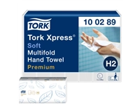 Een Handdoek Tork Xpress H2 multifold Premium 2-laags wit 100289 koop je bij VHK Kantoorartikelen