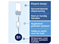 Een Zeepdispenser Tork S11 Elevation vloeibare en sprayzeep hygienisch wit 560000 koop je bij VHK Kantoorartikelen