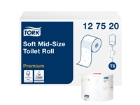 Een Toiletpapier Tork Mid-size T6 premium 2-laags 90m wit 127520 koop je bij VHK Kantoorartikelen