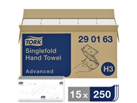 Een Handdoek Tork H3 Advanced Z-gevouwen 2-laags wit 290163 koop je bij VHK Kantoorartikelen