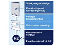 Een Dispenser Tork Image Xpress multifold H2 vel-voor-vel dosering rvs 460004 koop je bij VHK Kantoorartikelen