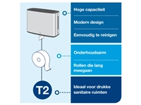 Een Toiletpapierdispenser Tork Image Lijn Mini jumborol T2 Image-Gesloten- rvs 460006 koop je bij VHK Kantoorartikelen