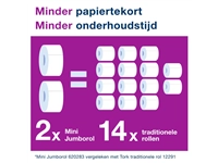 Een Toiletpapierdispenser Tork Image Lijn Mini jumborol T2 Image-Gesloten- rvs 460006 koop je bij VHK Kantoorartikelen