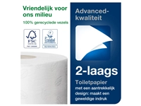 Een Toiletpapier Tork Mini Jumbo T2 advanced 2-laags 12 rollen wit 120280 koop je bij VHK Kantoorartikelen