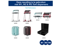 Een Reinigingsdoek Tork Heavy-Duty W1/2/3 multifunctioneel 280 vel blauw 530237 koop je bij VHK Kantoorartikelen