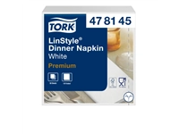 Een Dinnerservetten Tork Premium LinStyle® 1/8 gevouwen 1-laags 50 stuks wit 478145 koop je bij Hoekmankantoorartikelen.nl