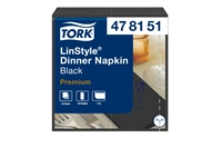 Een Dinnerservetten Tork Premium LinStyle® 1/8 gevouwen 50 stuks zwart 478151 koop je bij Hoekmankantoorartikelen.nl