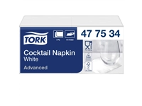 Een Cocktailservetten Tork 1/4-vouw 2-laags 200 stuks wit 477534 koop je bij Hoekmankantoorartikelen.nl