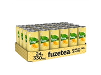 Een Frisdrank Fuze Tea Black Tea sparkling lemon blik 330ml koop je bij VHK Kantoorartikelen