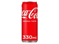 Een Frisdrank Coca Cola Regular blik 330ml koop je bij VHK Kantoorartikelen