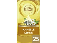 Een Thee Lipton Exclusive kamille linde 25x2gr koop je bij VHK Kantoorartikelen