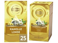 Een Thee Lipton Exclusive kamille linde 25x2gr koop je bij VHK Kantoorartikelen