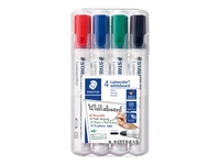 Een Viltstift Staedtler Lumocolor 351 whiteboard set à 4 stuks assorti koop je bij Hoekmankantoorartikelen.nl