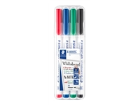 Een Viltstift Staedtler 301 whiteboard rond assorti 1mm 4stuks koop je bij VHK Kantoorartikelen